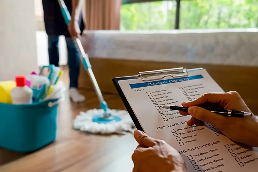 Deep clean checklist guide