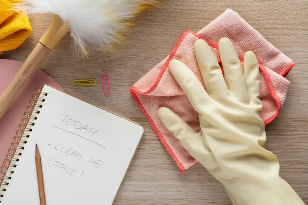 Bedroom cleaning checklist