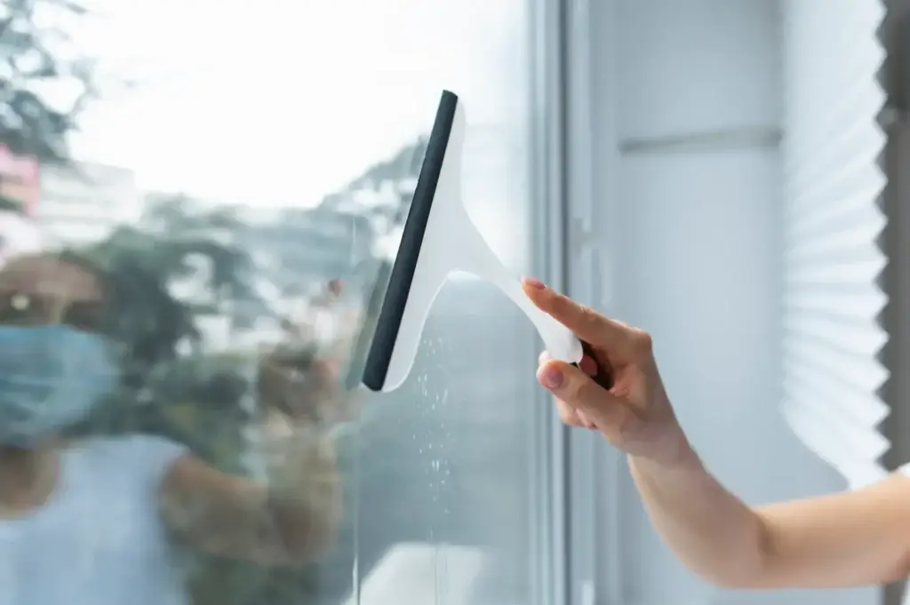how to clean windows in winter