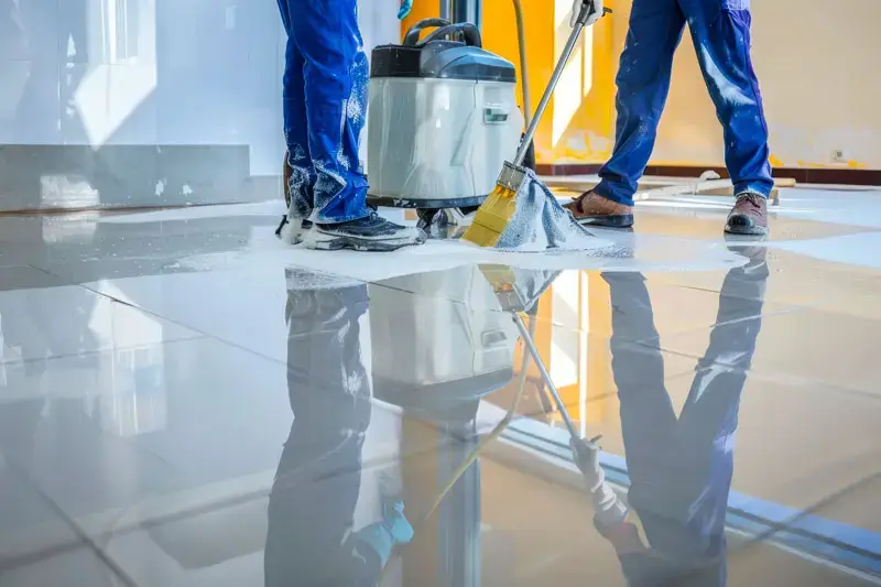 Commercial post construction cleaning
