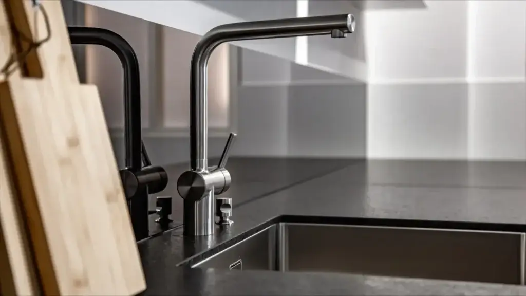 modern kitchen faucet black sink