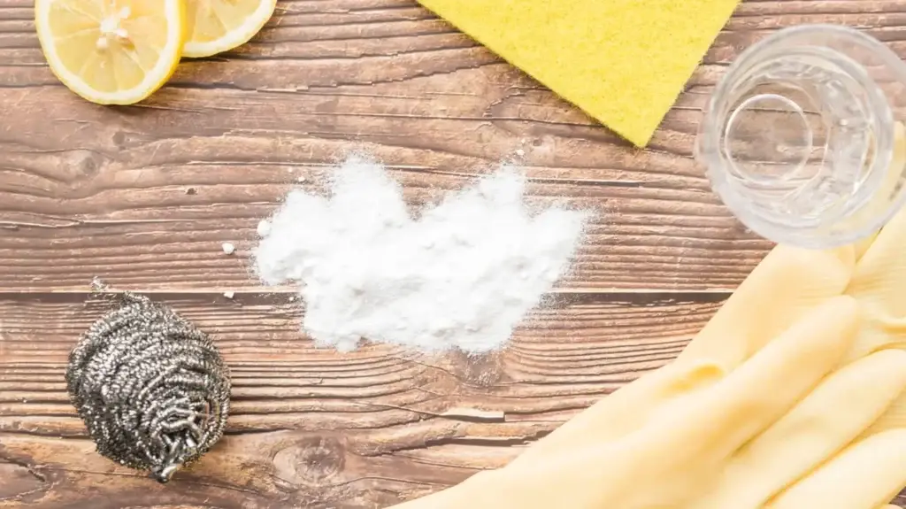 natural cleaning supplies wooden surface