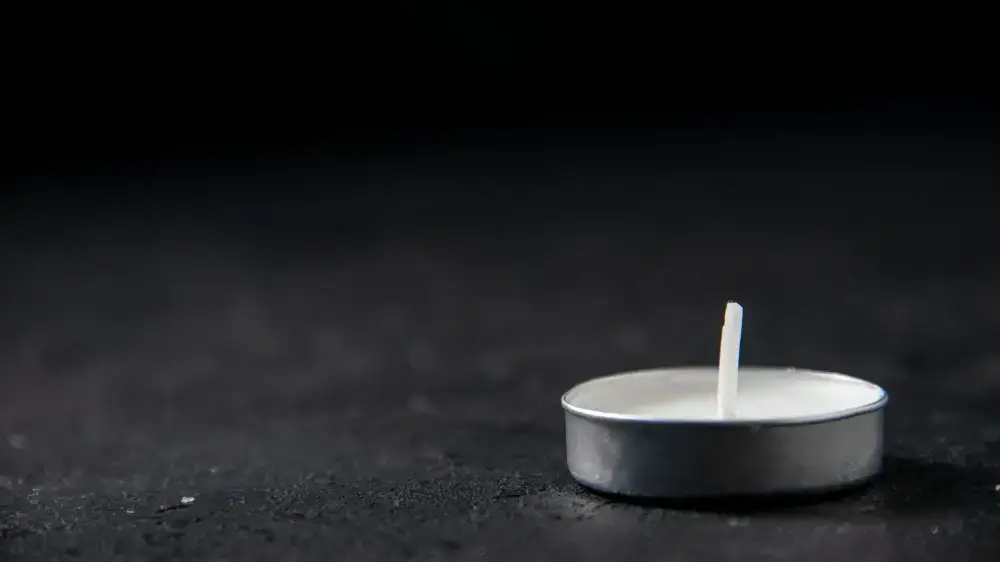 tealight candle dark background